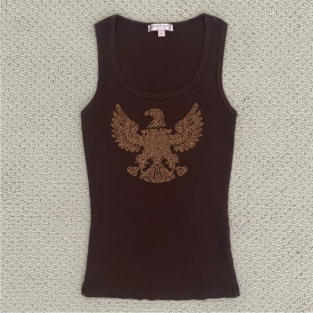 Eagle Embellished Tank Top